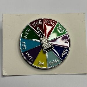 Colorful F*ck Decision Spinner Pin